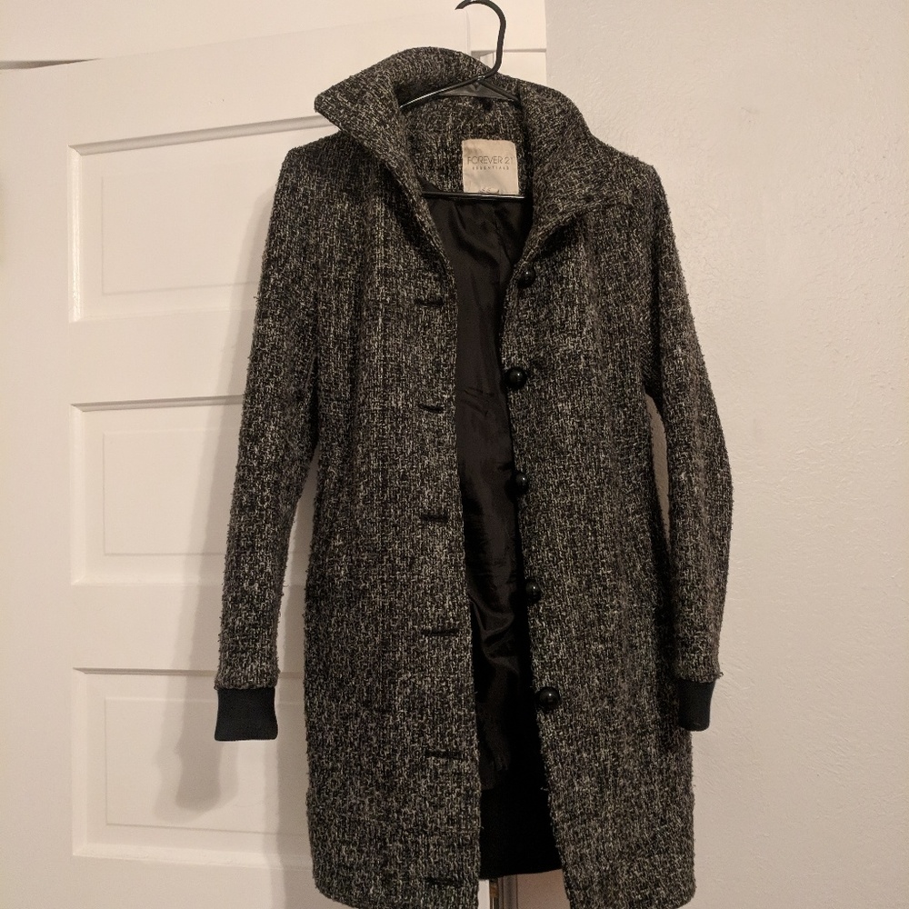 Forever 21 tweed trench